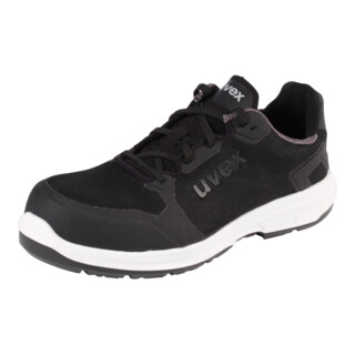 uvex Halbschuh schwarz/weiß uvex 1 sport, S1P, EU-Schuhgröße: 52