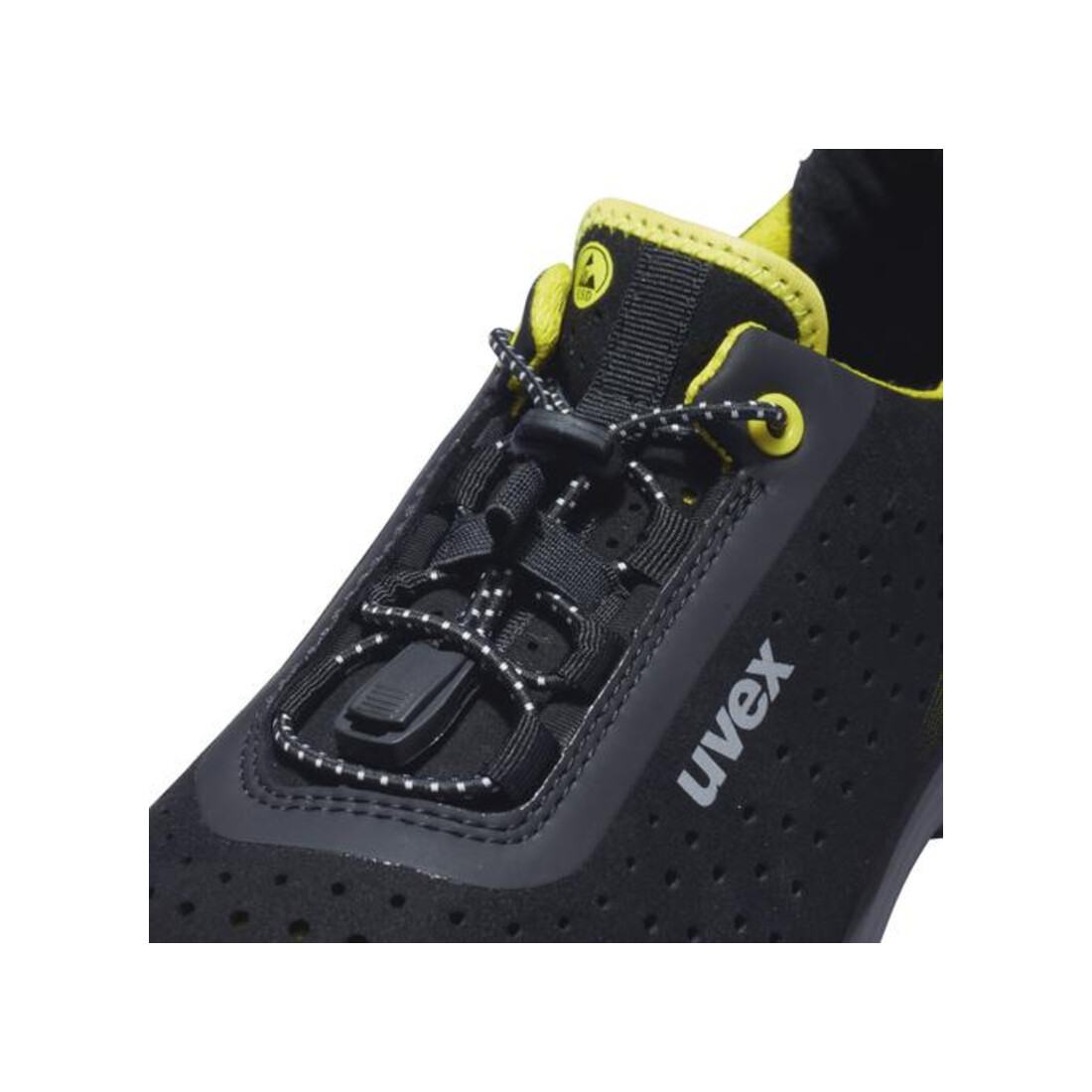 uvex Halbschuhe 1 G2 S1 schwarz gelb Weite 10 Gr. 52