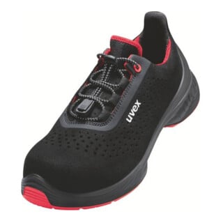 uvex Halbschuhe 1 G2 S1 schwarz rot Weite 10 Gr. 46