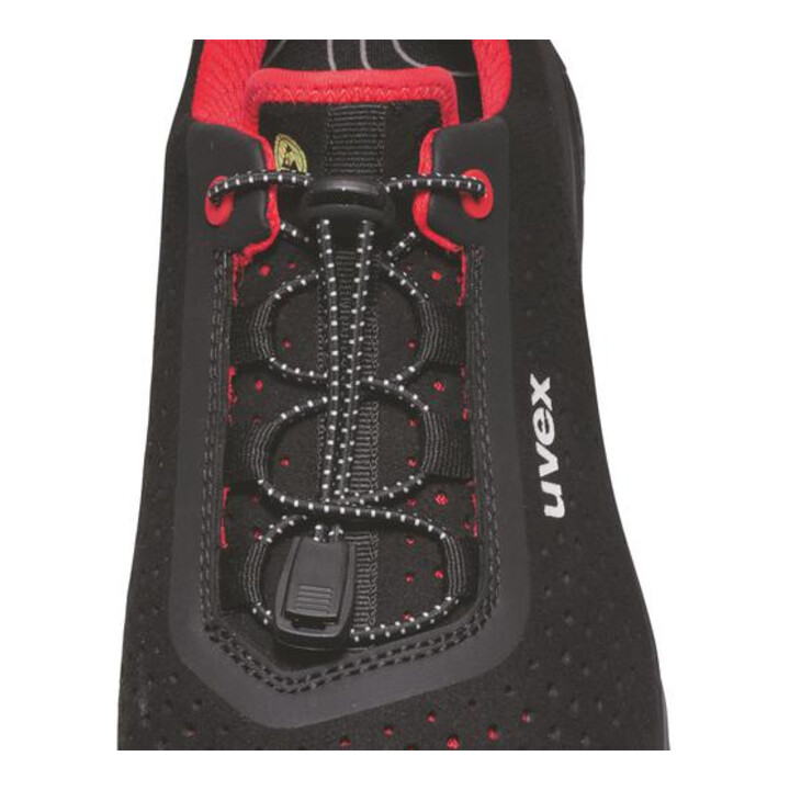 uvex Halbschuhe 1 G2 S1 schwarz rot Weite 11 Gr. 50