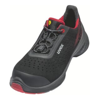 uvex Halbschuhe 1 G2 S1P schwarz rot Weite 10 Gr. 36