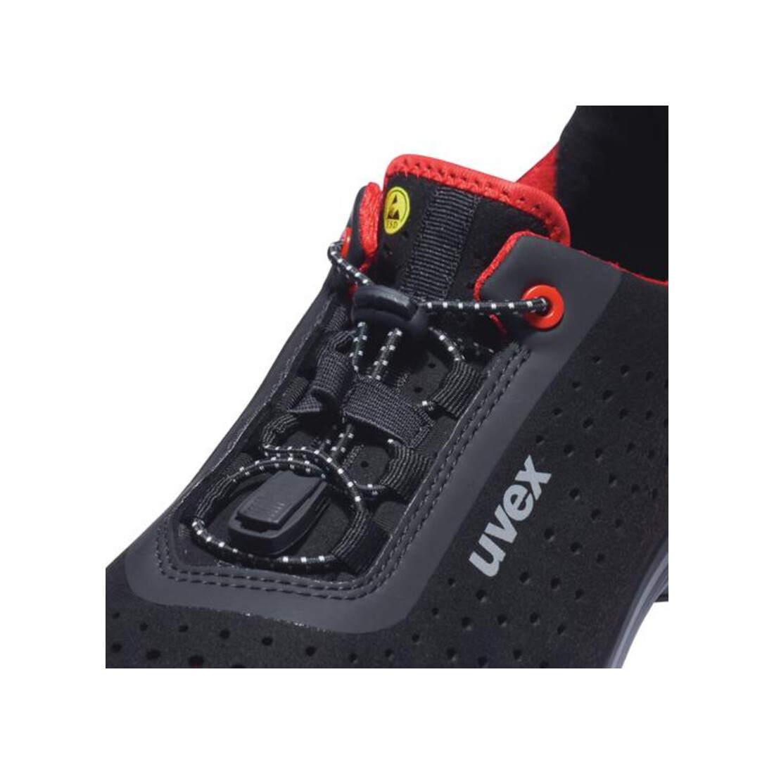 uvex Halbschuhe 1 G2 S1P schwarz rot Weite 10 Gr. 41