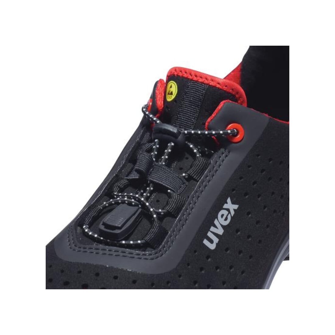 uvex Halbschuhe 1 G2 S1P schwarz rot Weite 12 Gr. 49
