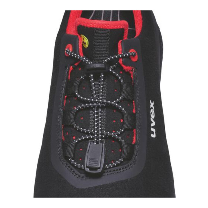 uvex Halbschuhe 1 G2 S2 68498 schwarz rot Weite 11 Gr. 37
