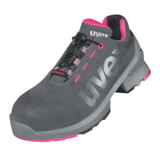 uvex Halbschuhe 1 ladies S2 grau pink Weite 10 Gr. 43