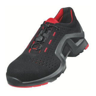 uvex Halbschuhe 1 support S1 schwarz rot Weite 11 Gr. 43