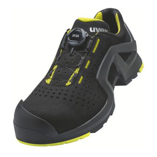 uvex Halbschuhe 1 support S1P schwarz gelb Weite 12 Gr. 42