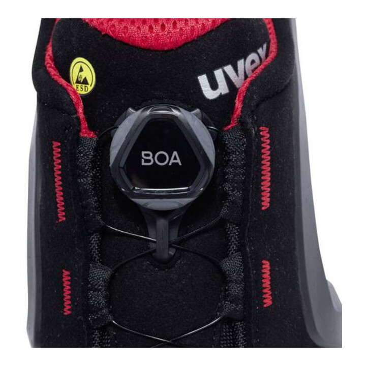 uvex Halbschuhe 1 support S3 schwarz rot Weite 10 Gr. 37