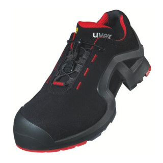uvex Halbschuhe 1 support S3 schwarz rot Weite 12 Gr. 35
