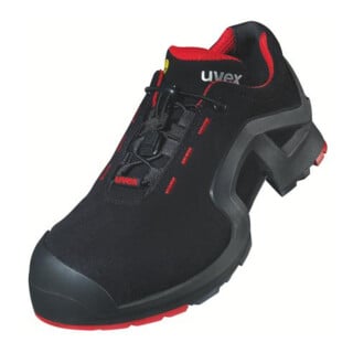uvex Halbschuhe 1 support S3 schwarz rot Weite 12 Gr. 48