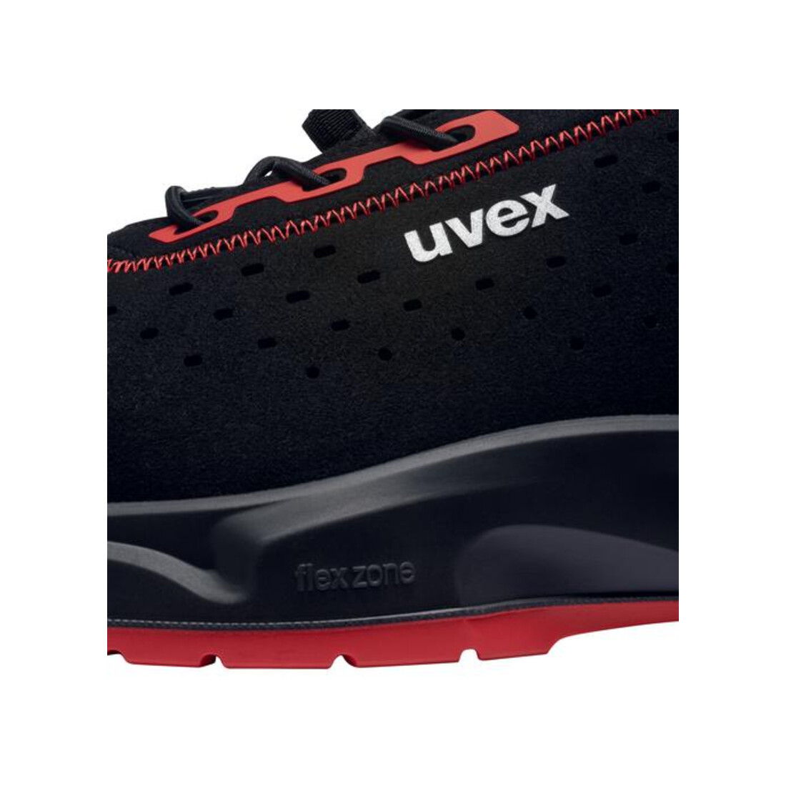 uvex Halbschuhe 1 x-craft S1 PL schwarz rot Weite 10 Größe 43
