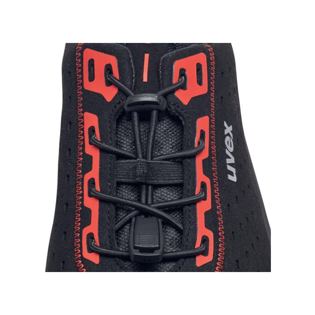 uvex Halbschuhe 1 x-craft S1 PL schwarz rot Weite 14 Gr. 44