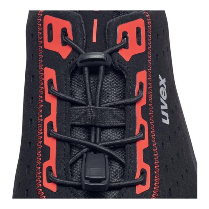 uvex Halbschuhe 1 x-craft S1 PL schwarz rot Weite 14 Größe 41