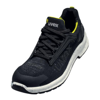 uvex Halbschuhe 2 trend S1 PS schwarz gelb Weite 10 Gr. 36