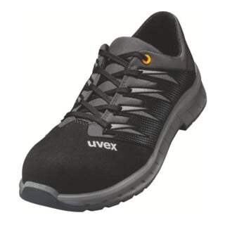 uvex Halbschuhe 2 trend S2 schwarz grau Weite 12 Größe 35