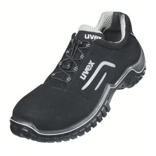 uvex Halbschuhe motion style S2 schwarz silber Weite 11 Gr. 49