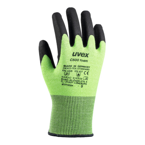 Uvex Handschuh-Paar uvex C500 foam, Handschuhgröße: 7