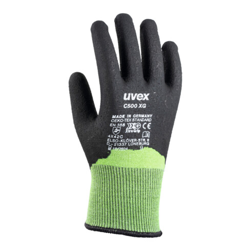 Uvex Handschuh-Paar uvex C500 XG, Handschuhgröße: 10