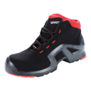 Uvex Hoge veterschoen zwart/rood Uvex 1 x-tended support, S3, EU-schoenmaat: 45