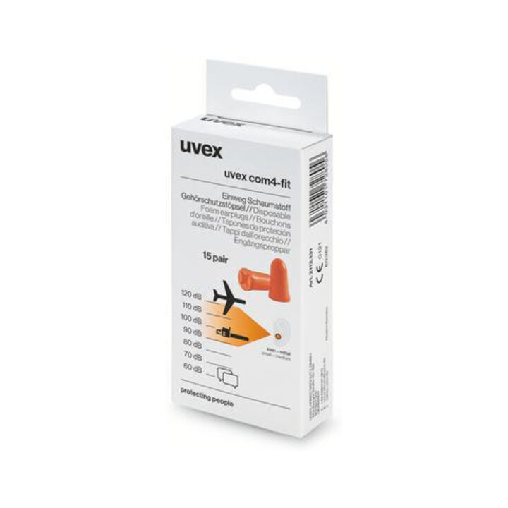 uvex Jeu de bouchons antibruit uvex com4-fit, Type: 15