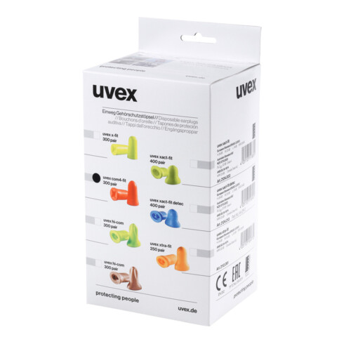 UVEX Jeu de bouchons antibruit uvex com4-fit, Type: R300