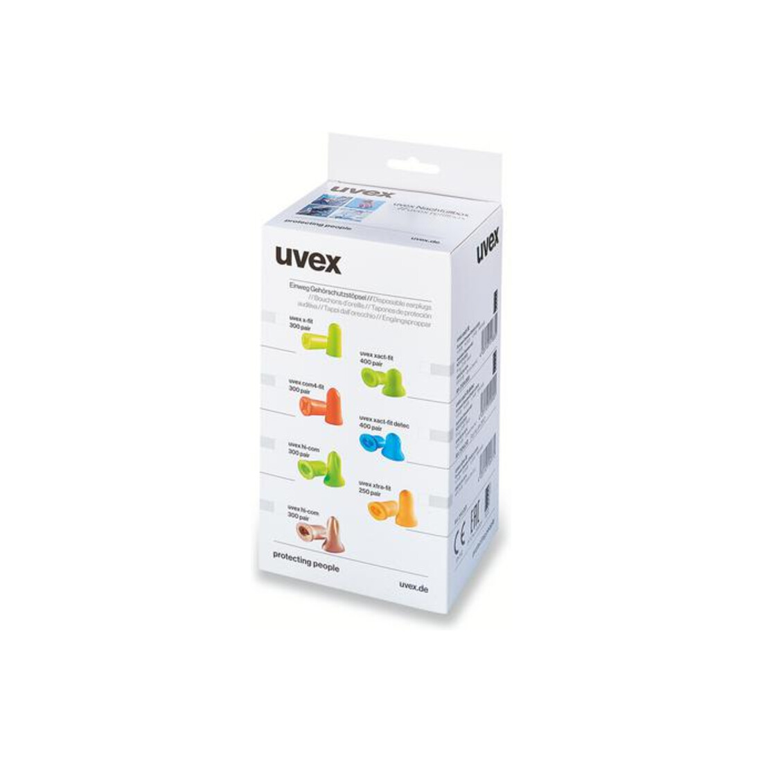 UVEX Jeu de bouchons antibruit uvex com4-fit, Type: R300