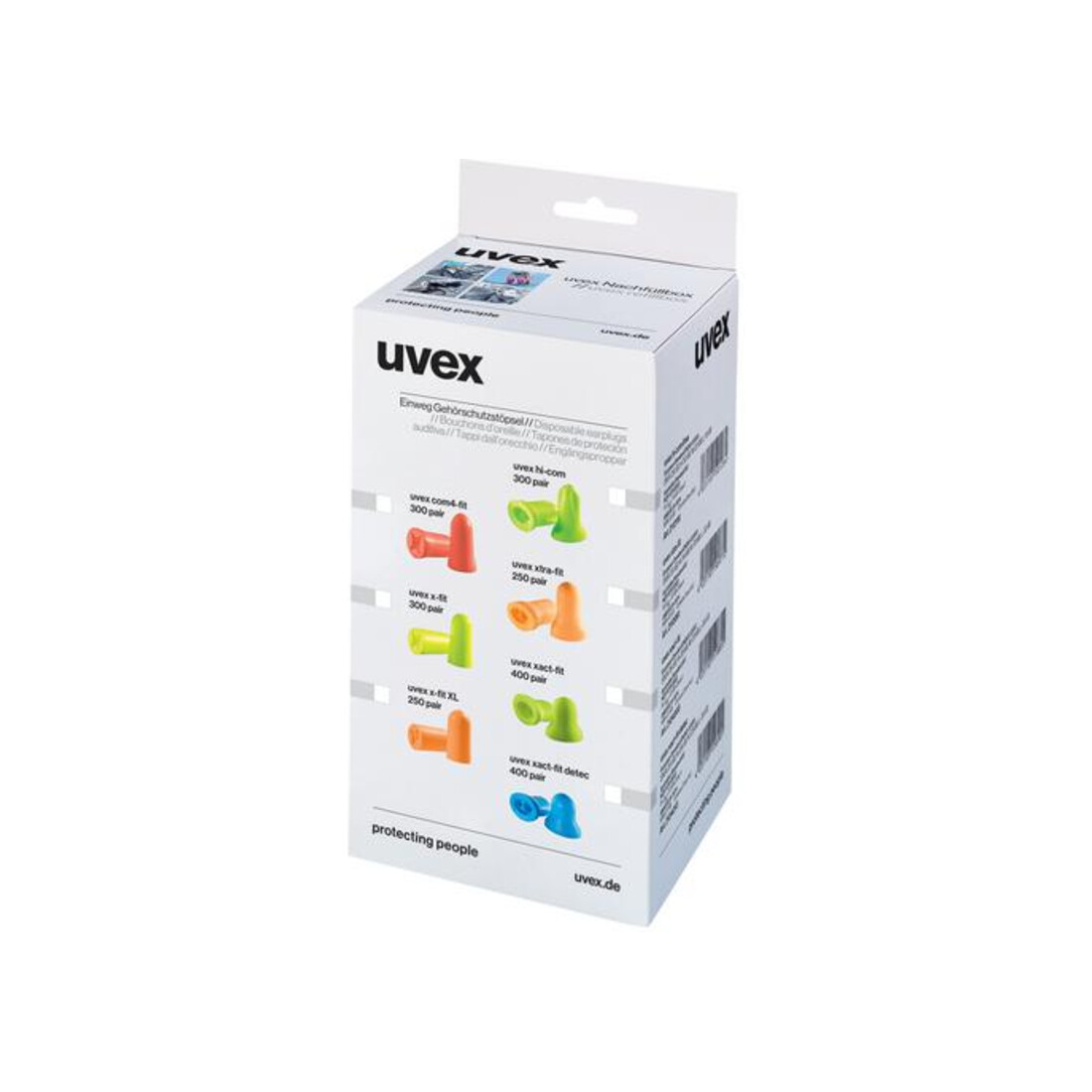 UVEX Jeu de bouchons antibruit uvex com4-fit, Type: R300