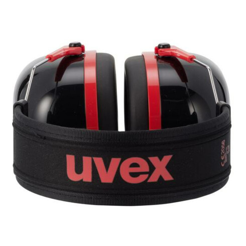 Uvex Kapselgehörschutz uvex K3, schwarz, rot, SNR 33 dB, Größe S, M, L