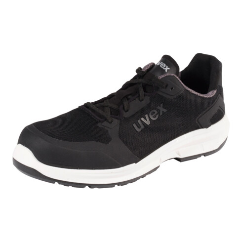 Uvex lage schoen zwart/wit Uvex 1 sport, S1, EU-schoenmaat: 43