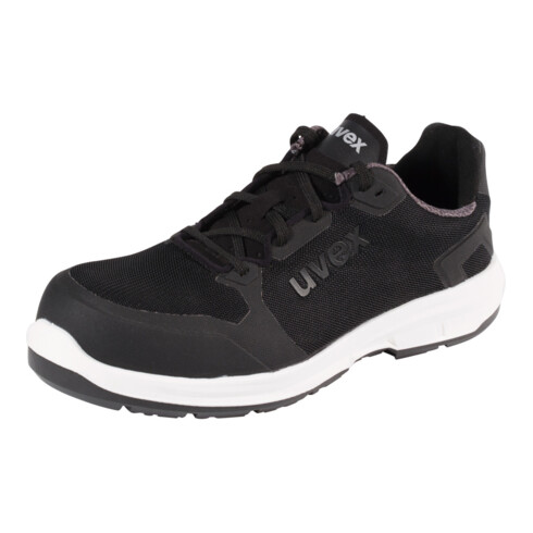 Uvex lage schoen zwart/wit Uvex 1 sport, S1P, EU-schoenmaat: 44