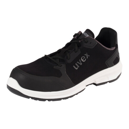 Uvex lage schoen zwart/wit Uvex 1 sport, S3, EU-schoenmaat: 39