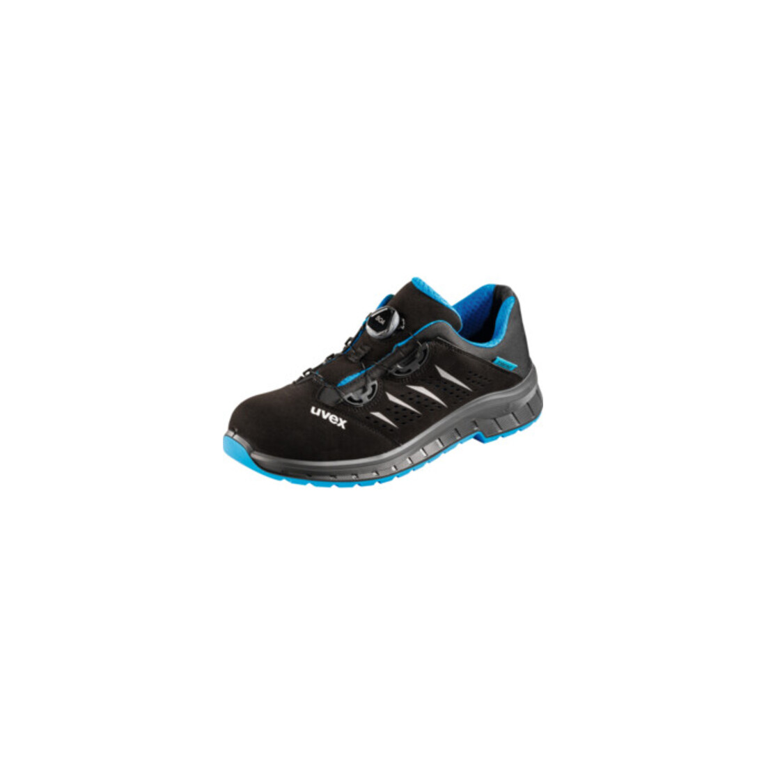 uvex lage schoen zwart/blauw uvex 2 trend, S1P BOA, EU schoenmaat: 43
