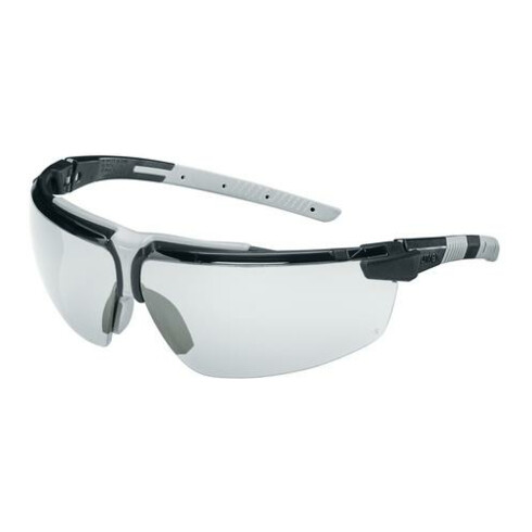 Uvex Lunettes à branches uvex i-3, UV400 incolore supravision excellence noir/gris clair