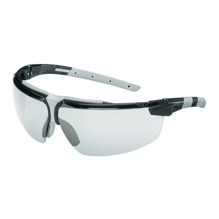 uvex Lunettes à branches uvex i-3, UV400 incolore supravision excellence noir/gris clair