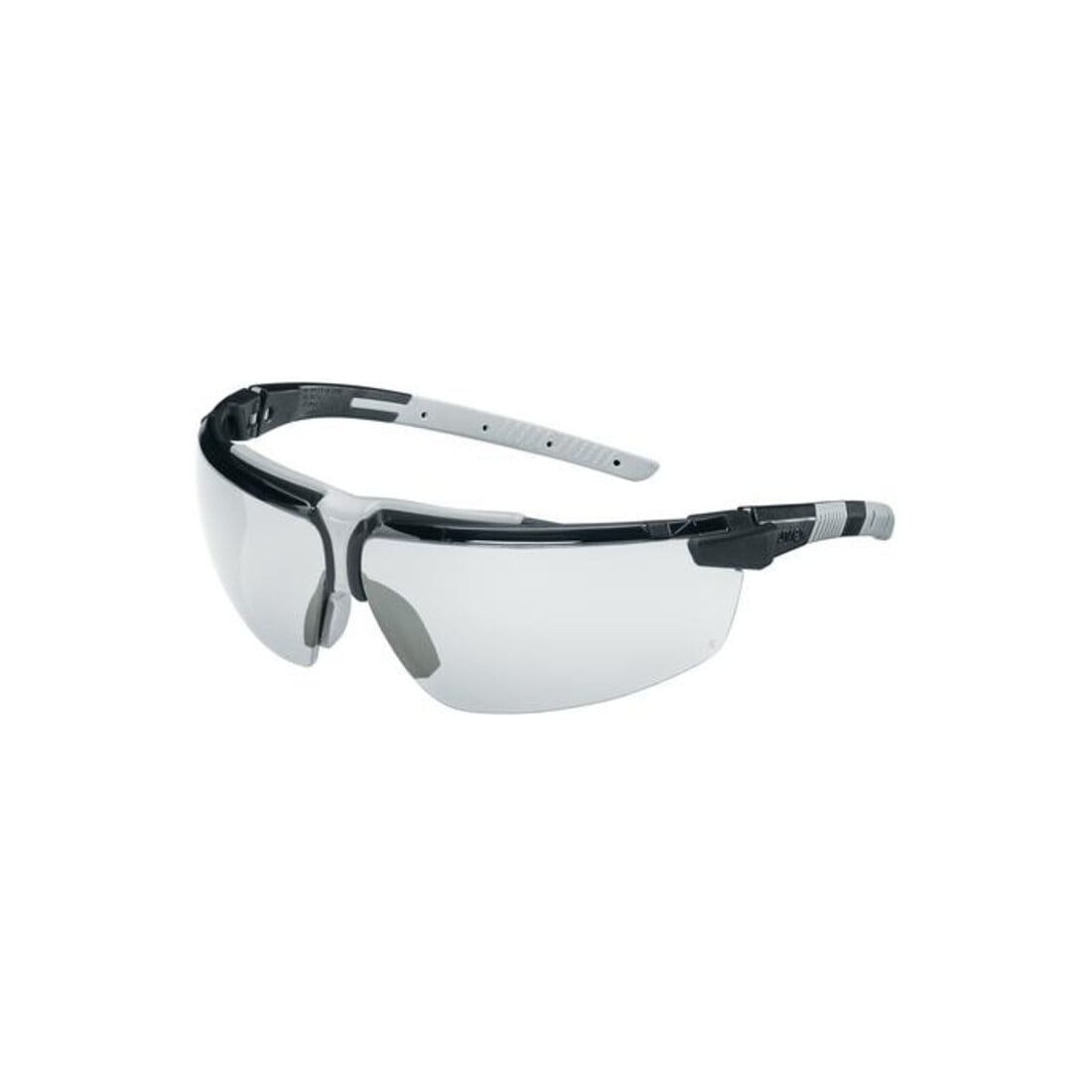 Uvex Lunettes à branches uvex i-3, UV400 incolore supravision excellence noir/gris clair