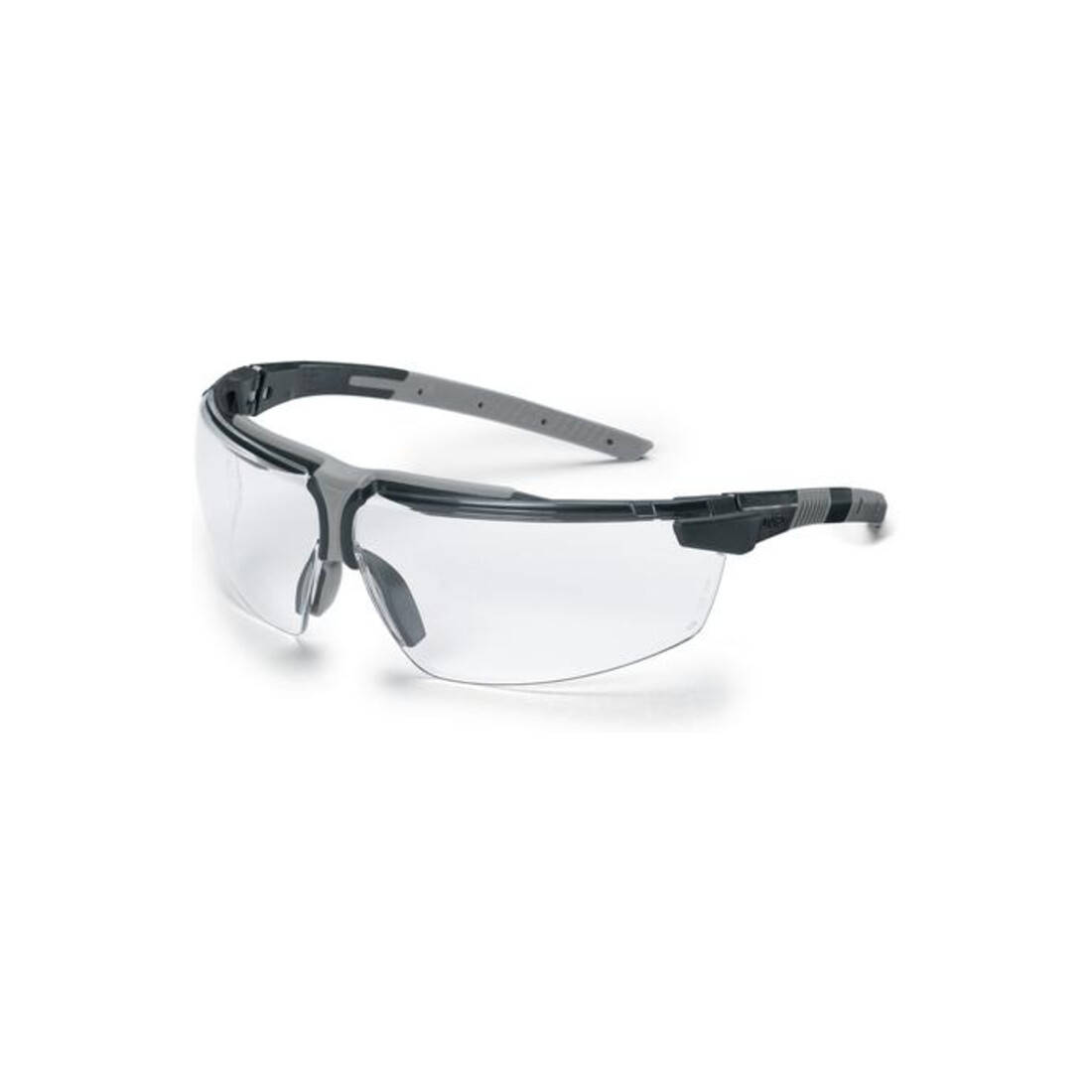 Uvex Lunettes à branches uvex i-3, UV400 incolore supravision plus noir/gris