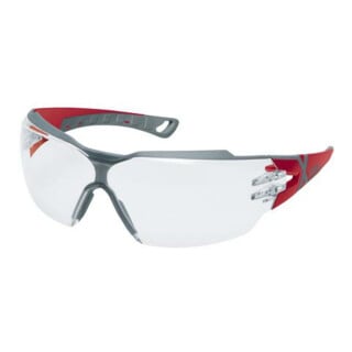 Uvex Lunettes à branches uvex pheos cx2, UV400 incolore supravision excellence rouge/gris