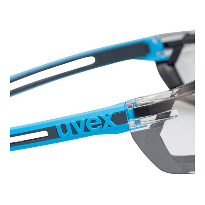 uvex Lunettes à branches uvex x-fit pro, protection UV400 supravision excellence bleu/anthracite sans monture