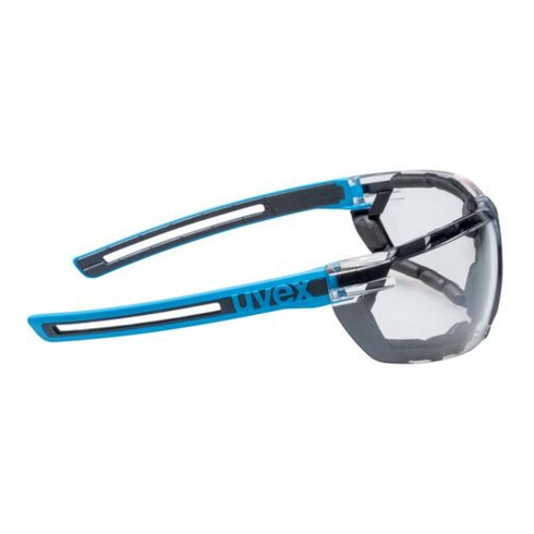 Uvex Lunettes à branches uvex x-fit pro, protection UV400 supravision excellence bleu/anthracite sans monture