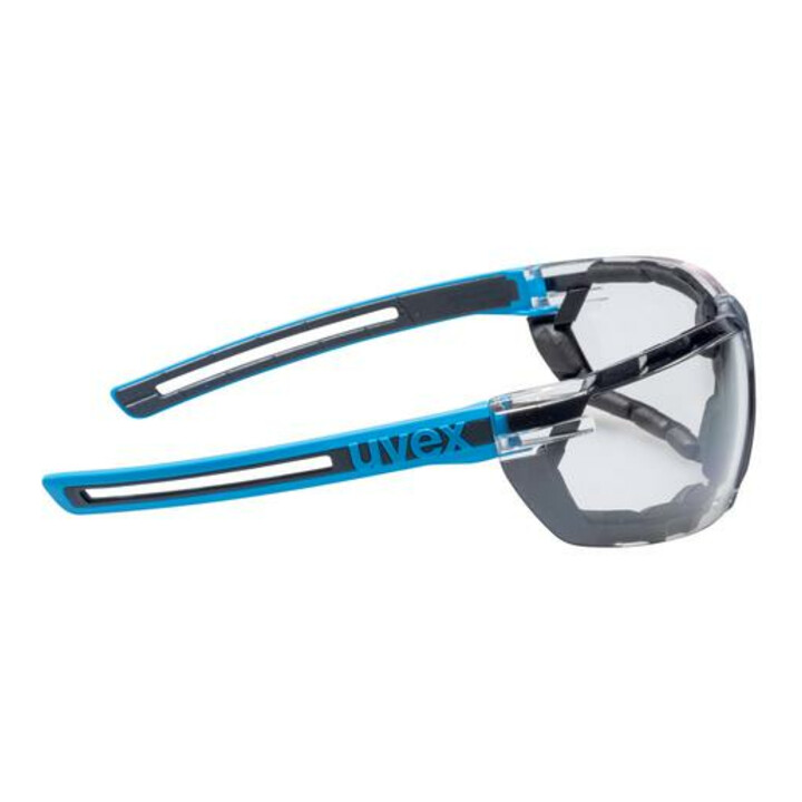 uvex Lunettes à branches uvex x-fit pro, protection UV400 supravision excellence bleu/anthracite sans monture