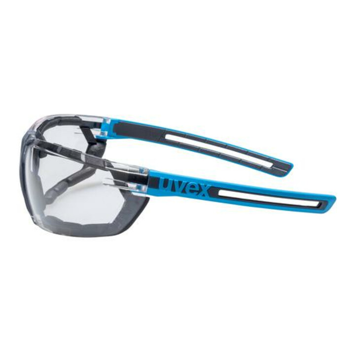 uvex Lunettes à branches uvex x-fit pro, protection UV400 supravision excellence bleu/anthracite sans monture