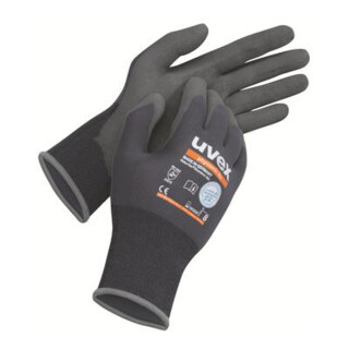 Uvex Montagehandschuhe mit Strickbund uvex phynomic, Innenhand und Fingerspitzen mit Aqua-Polymer-Imprägnierung