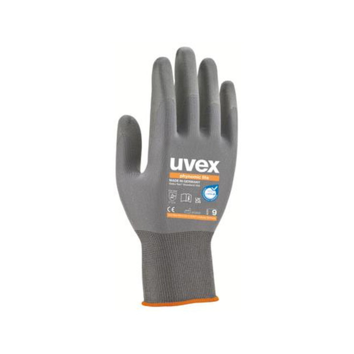uvex Montagehandschuhe mit Strickbund uvex phynomic, Innenhand und Fingerspitzen mit Aqua-Polymer-Imprägnierung, Größe 7