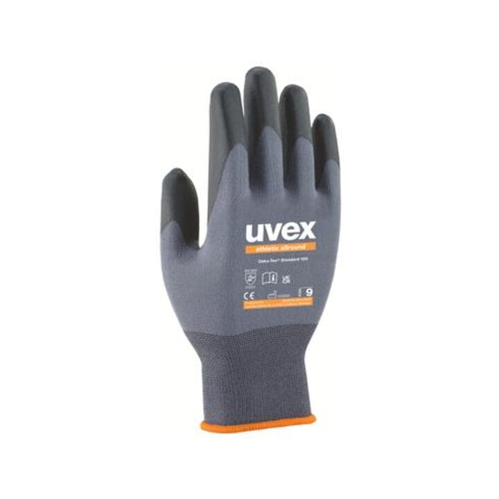 uvex Montagehandschuhe uvex athletic allround, Nitrilkautschuk (NBR)-Schaum, Größe 9