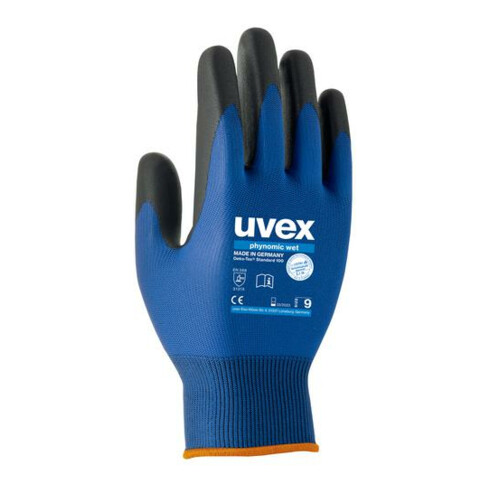 Uvex Montagehandschuhe uvex phynomic wet, Innenhand und Fingerspitzen mit Aqua-Polymer-Schaum-Beschichtung