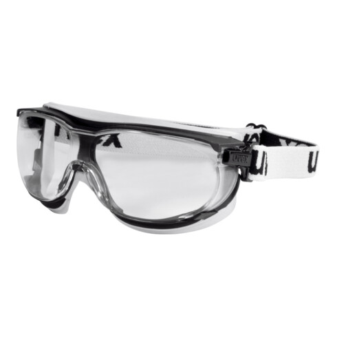 Uvex Occhiali di protezione a tutto campo carbonvision, tonalità lenti: Clear