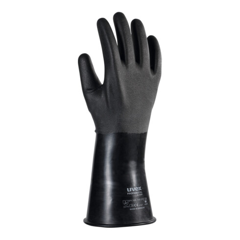 UVEX Paio di guanti di protezione dai prodotti chimici uvex profabutyl B-05R, Mis.: 11