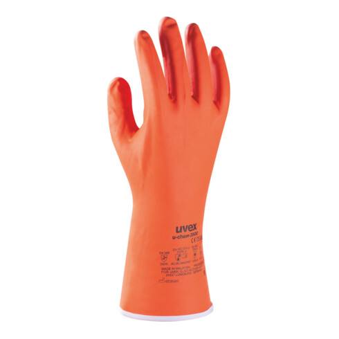 UVEX Paio di guanti di protezione dai prodotti chimici uvex u-chem 3500, Mis.: 10