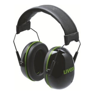 uvex Protection auditive coque K10 noir vert SNR 30 dB T. L M S
