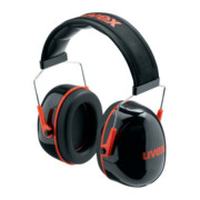 Uvex Protection auditive uvex K3, noir, rouge, SNR 33 dB, taille S, M, L